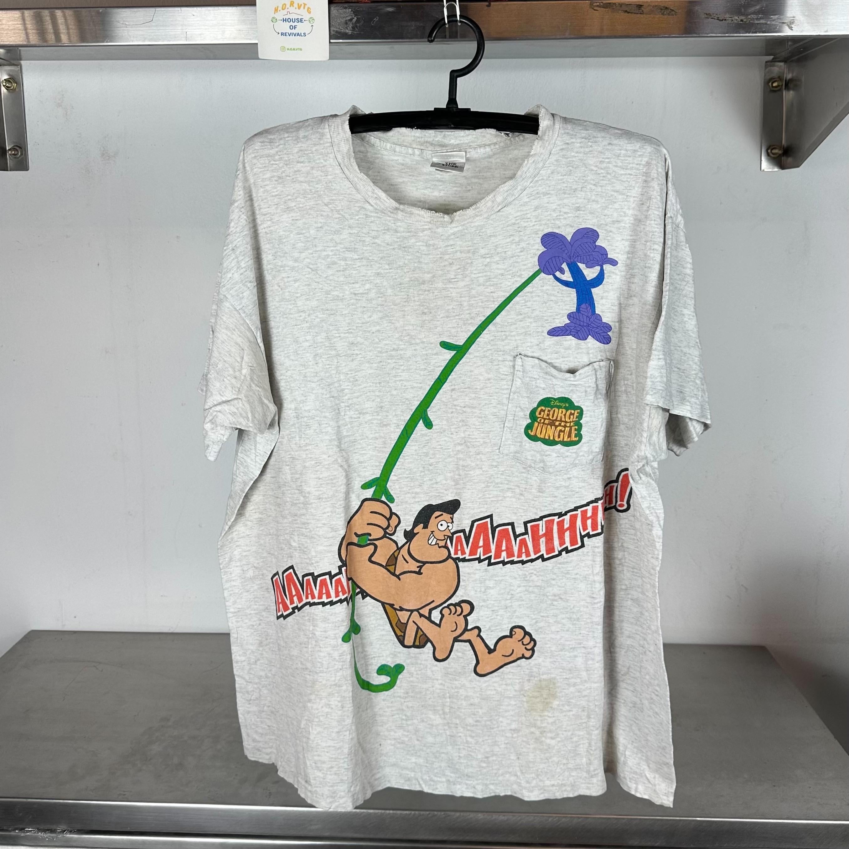 Vintage 90s George of the Jungle Disney Movie Promo single stitch T shirt Vintage Movies Tshirts Cartoon Tshirts Disney Tshirts Graphic Tee – Cozy Vibes · Must-Have Style