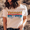Vermont TShirt Mountain Sunset Unisex Vermont Shirt Personalization Available Graphic Tee – Everyday Comfort · Trending Graphic Apparel