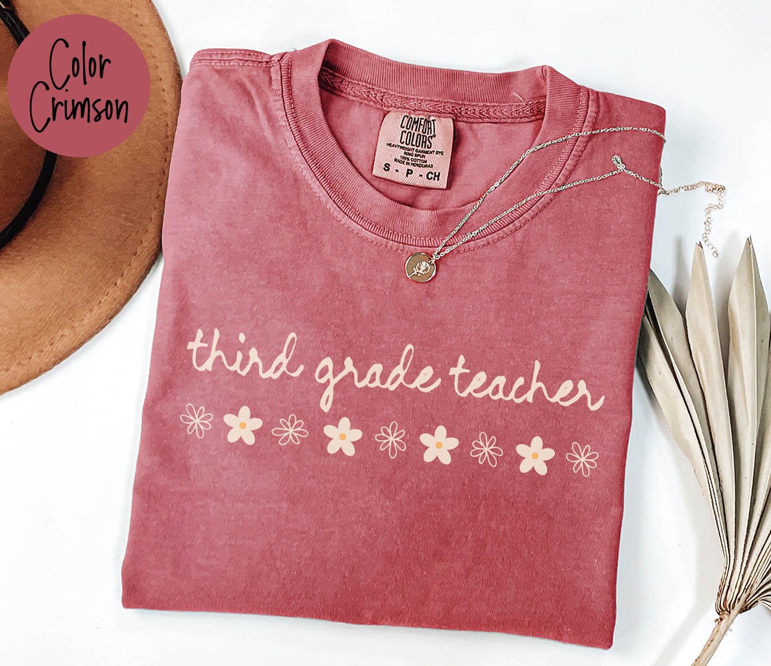 Third Grade Teacher Shirt Third Grade Teacher Gifts Graduation Gifts Daisy Flowers T Shirt Tshirt Tee for Women Graphic Tee – Soft Feel · Great Gift For Fans