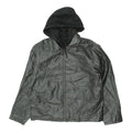 Lee Dungerees Mens Black Quilted Hooded Faux Leather Jacket Vintage Designer Graphic Tee – Everyday Comfort · Great Gift For Fans