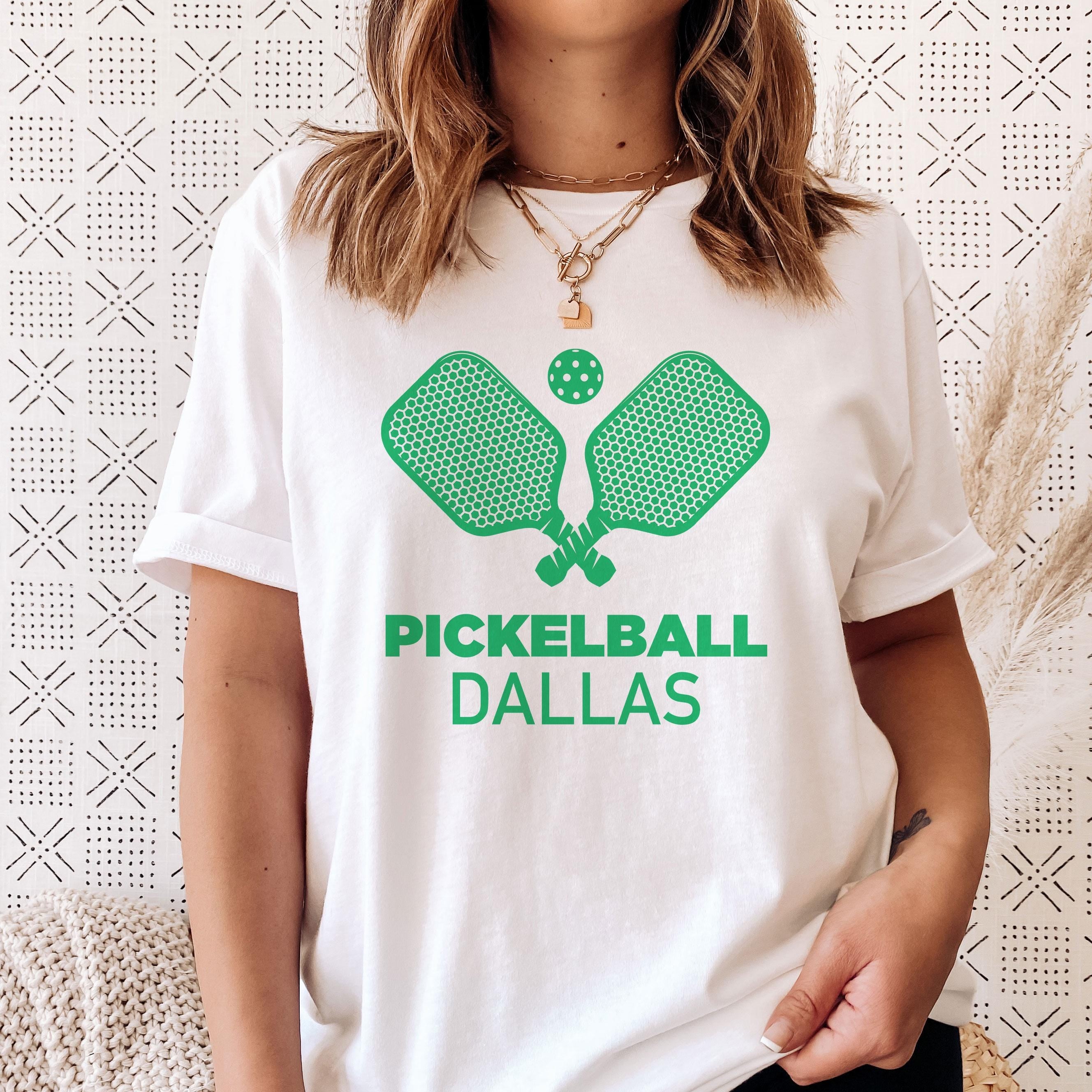 Dallas Texas TShirt Retro Pickleball Unisex Dallas Shirt Personalization Available Graphic Tee – Soft Feel · Must-Have Style