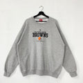 Vintage Cleveland Browns Sweatshirt Cleveland Browns Crewneck Browns Sweater Pullover Sportswear NFL Cleveland Browns Print Logo Grey XLarge Sweatshirt – Feel-Good Design · Trending Graphic Apparel