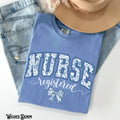 Registered Nurse T Shirt RN Varsity Tee Blue Coquette RN Bow Tshirt Floral Girly Chinoiserie Nursing NP Gift Graphic Tee – Fan Favorite · Great Gift For Fans