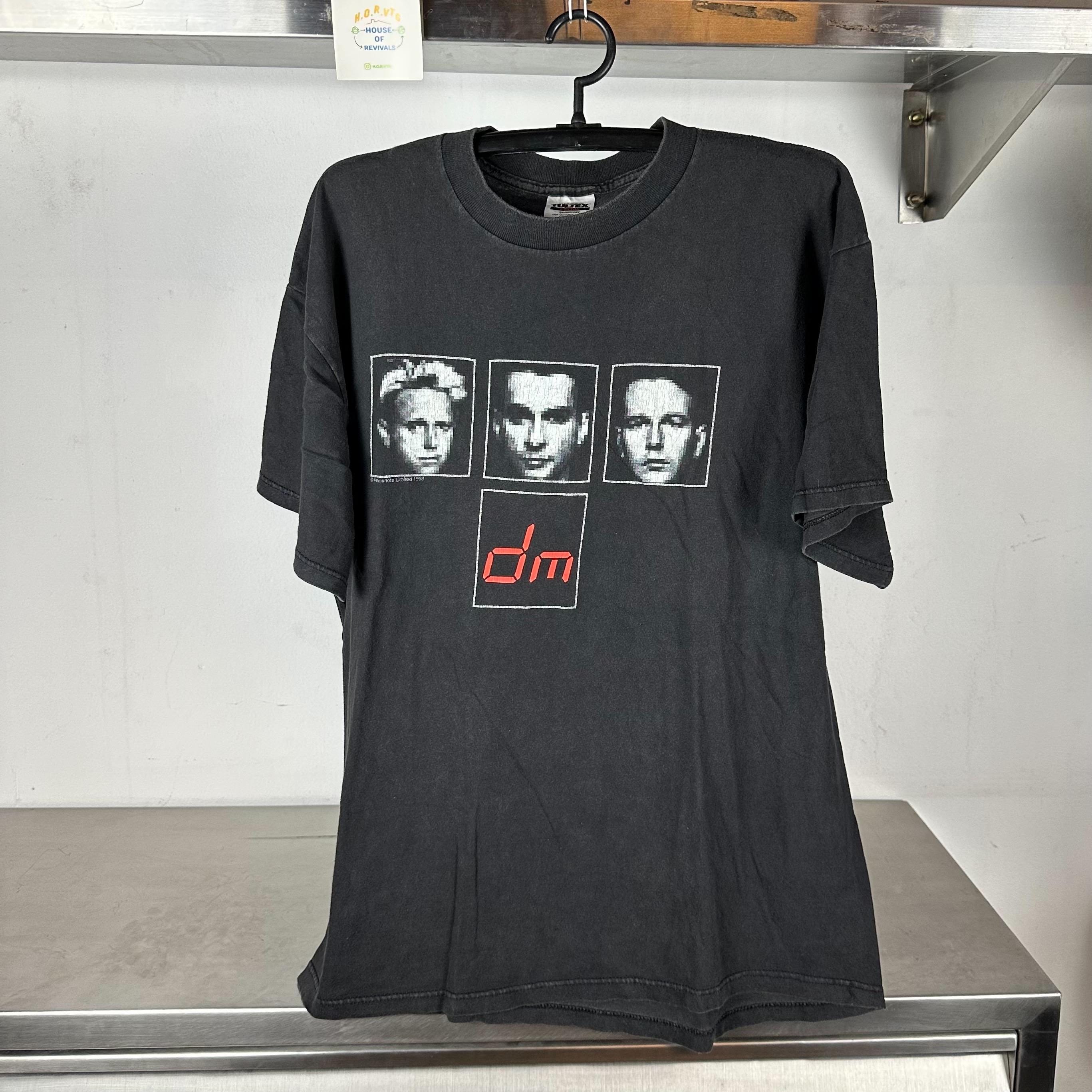 Vintage 1998 Depeche Mode The Singles Tour Electronic Music Band Promo T shirt Vintage Band Tees Vintage Band Tshirts Music Tshirts Graphic Tee – Fan Favorite · High-Quality Print
