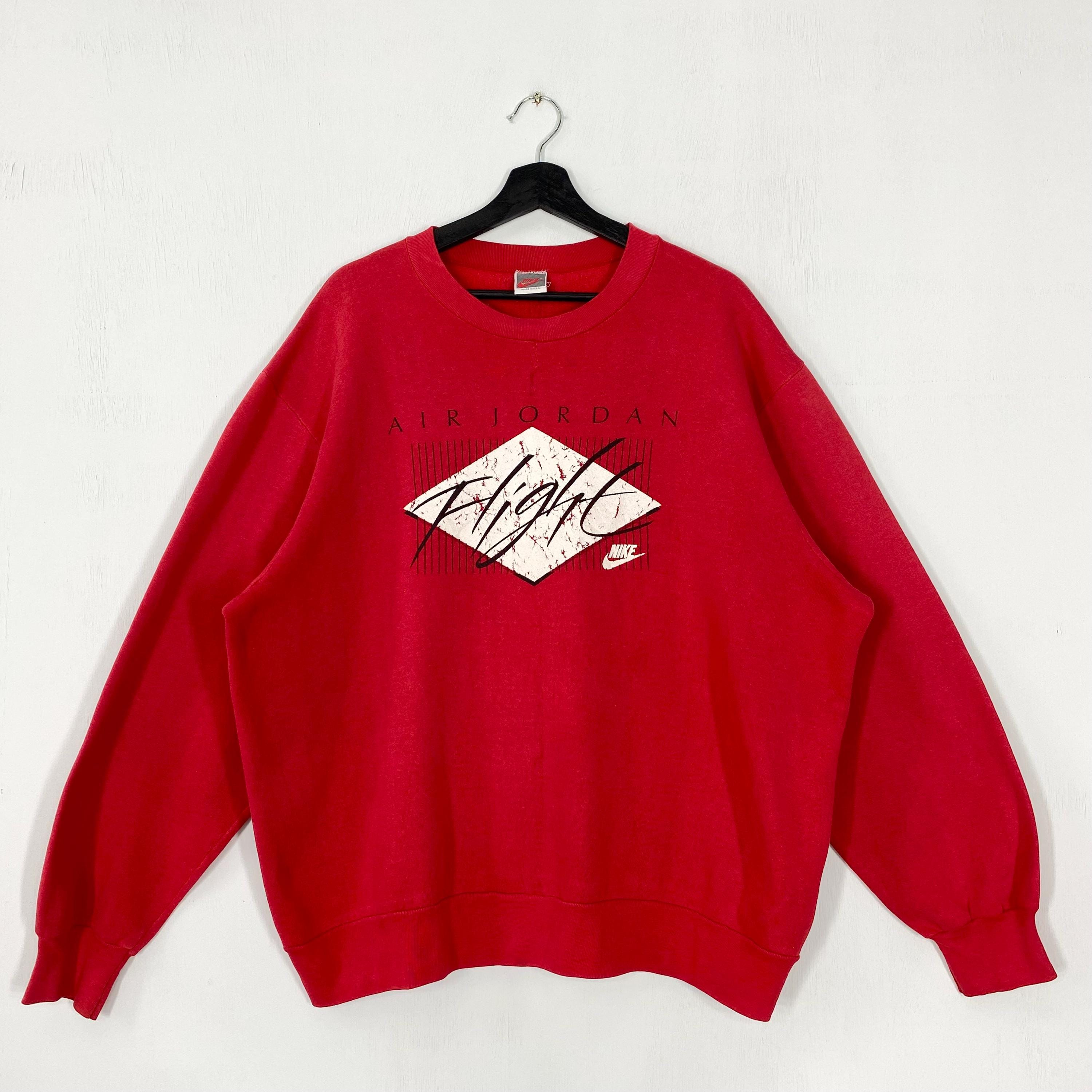 Vintage 90s Air Jordan Nike Sweatshirt Nike Crewneck Nike Swoosh Sweater Pullover Nike Air Sportswear Jumper Nike Swoosh Print Logo XXLarge Sweatshirt – Bold Style · Trending Graphic Apparel