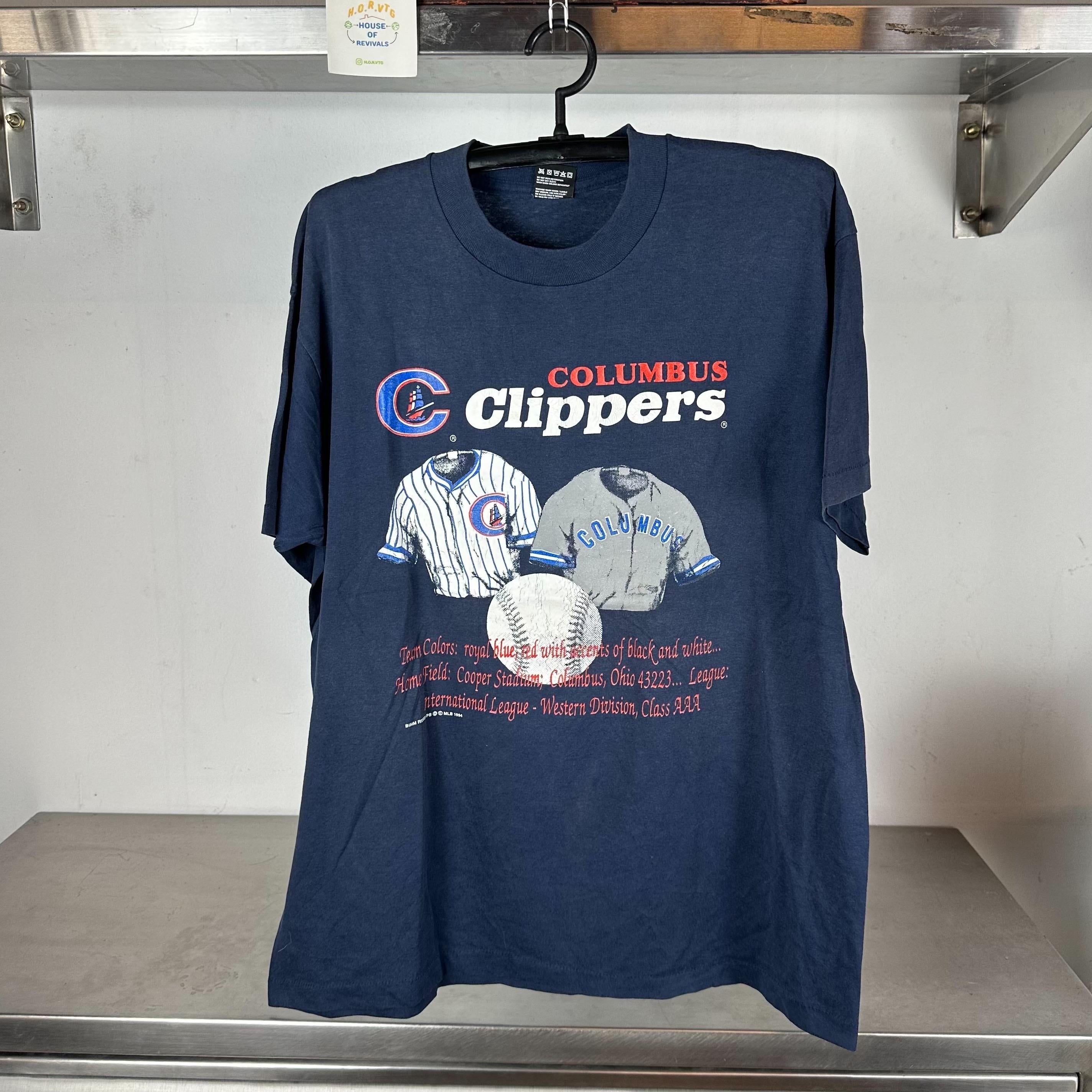 Vintage 1994 Columbus Clippers Baseball MLB single stitch T shirt Vintage Baseball Tshirts Vintage Sports Tshirts Vintage Baseball Tshirt Graphic Tee – Aesthetic Look · Great Gift For Fans