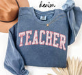 Teacher Appreciation Sweatshirt Teacher Gifts Graduation Gifts Pink Toile Crewneck Chinoiserie Shirt for Women Sweatshirt – Warm & Stylish · Perfect For Daily Wear