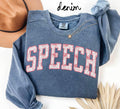 Speech Language Pathologist Sweatshirt Speech Therapist Gifts Graduation Gifts Pink Toile Crewneck Shirt Women Sweatshirt – Fan Favorite · Top Pick For Any Outfit