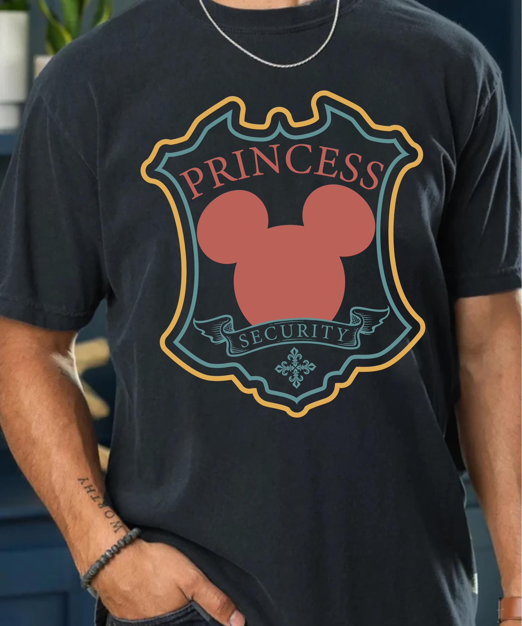 Disney Princess Security T Shirt Dad Security Shirt for Disney Trips Family Vacation Tee Fathers Day Gift Funny Gift Tee for Boyfriend Graphic Tee – Fan Favorite · Trending Graphic Apparel