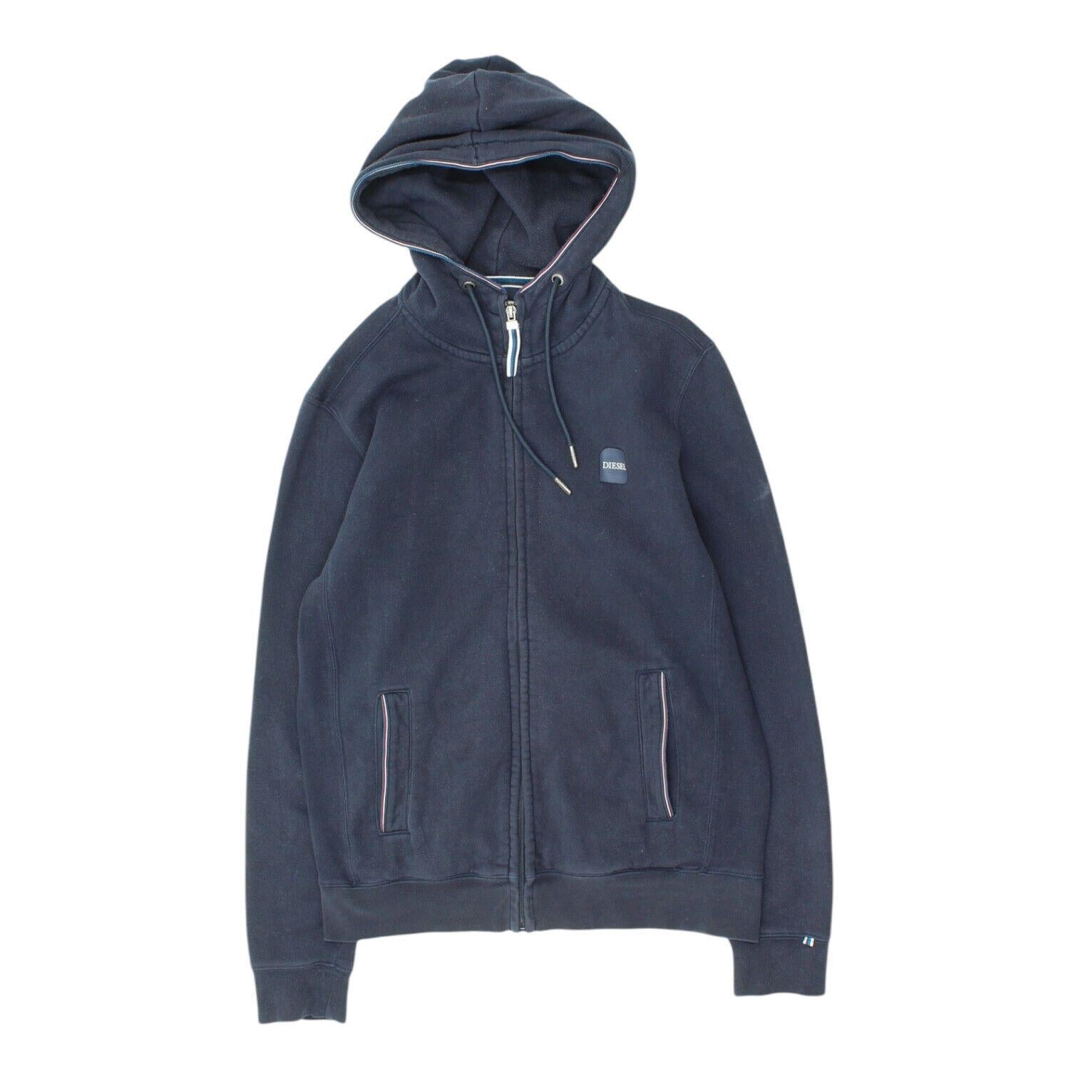 Diesel Mens Navy Full Zip Hoodie Vintage Casual Designer Hoody VTG Hoodie – Bold Style · Top Pick For Any Outfit