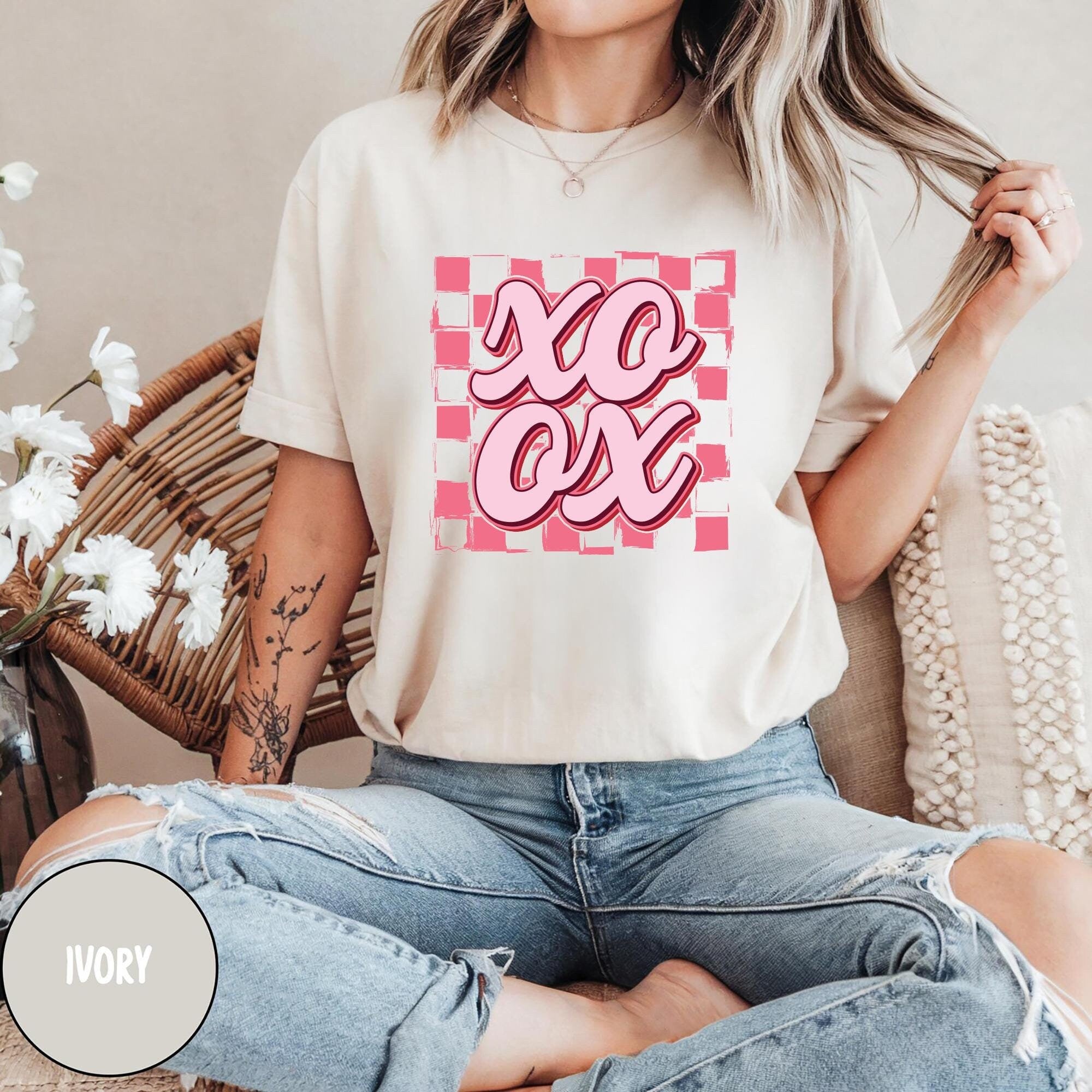 XOXO Valentines Day Shirt Valentines Day Gift Valentine Couple Shirt Valentine Day Gift Cute Valentine Shirt XOXO T Shirt Graphic Tee – Everyday Comfort · Great Gift For Fans