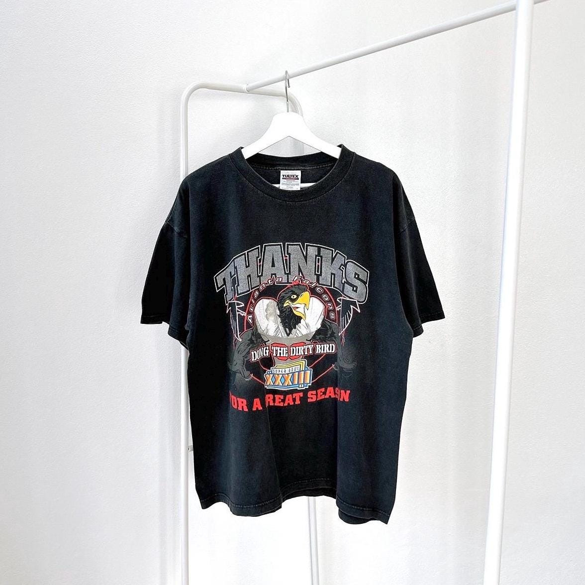 90s Atlanta Falcons NFL football Tultex black t shirt XL Graphic Tee – Premium Graphic · High-Quality Print