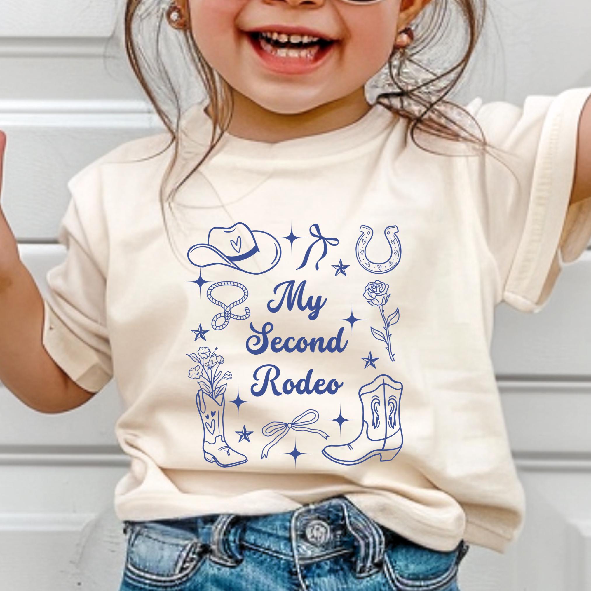 Girl 2nd Rodeo Shirt Girl Rodeo Party Cowgirl 2nd Birthday Western Birthday TShirt Wild West Birthday T Shirt My Second Rodeo Girl 2T Tee Graphic Tee – Feel-Good Design · Top Pick For Any Outfit