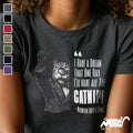 Funny Catnip Dream Tee Meowtin Luther King Cat Shirt Ideal Cat Lover Gift Graphic Tee – Aesthetic Look · Trending Graphic Apparel