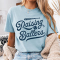 Raising Ballers Funny baseball t shirt baseball gift baseball coach gift baseball mom baseball shirt men tee Graphic Tee – Warm & Stylish · Perfect For Daily Wear