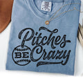Pitches Be Crazy baseball shirt baseball gift baseball coach gift funny mom shirts baseball mom baseball shirt men tee Graphic Tee – Soft Feel · Perfect For Daily Wear