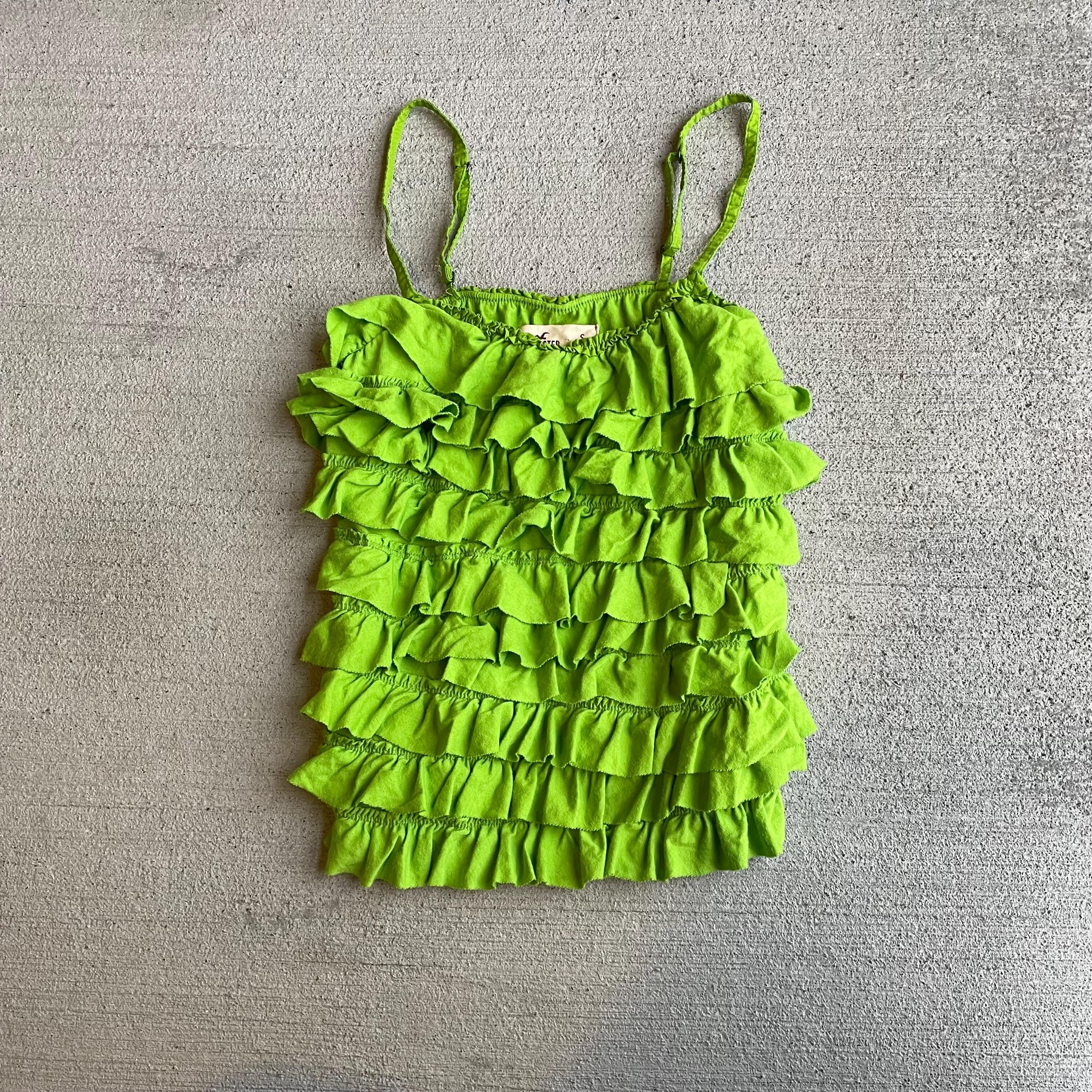 early 200039s HOLLISTER green ruffle tank top size xss Tank Top – Soft Feel · Must-Have Style