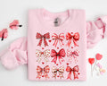 Coquette Valentine Heart Bow Sweatshirt Retro Valentine Shirt Valentines day Bow Shirt Coquette Bow T Shirt Couple Bow Valentine Gifts Sweatshirt – Feel-Good Design · Must-Have Style