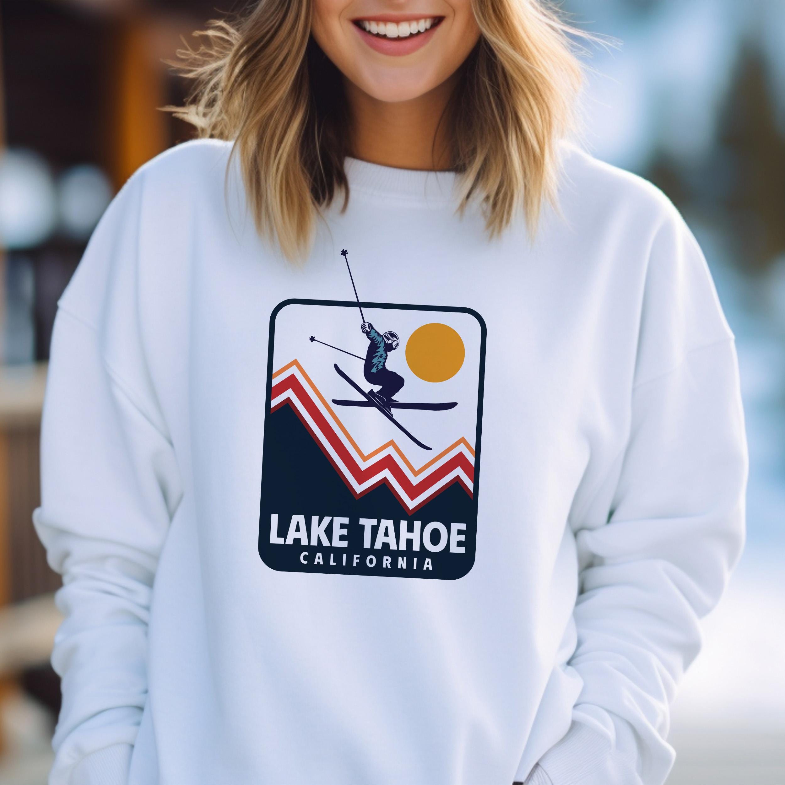 Lake Tahoe California Sweatshirt Unisex Snow Ski Jump Lake Tahoe Sweatshirt Personalization Available Sweatshirt – Feel-Good Design · Top Pick For Any Outfit