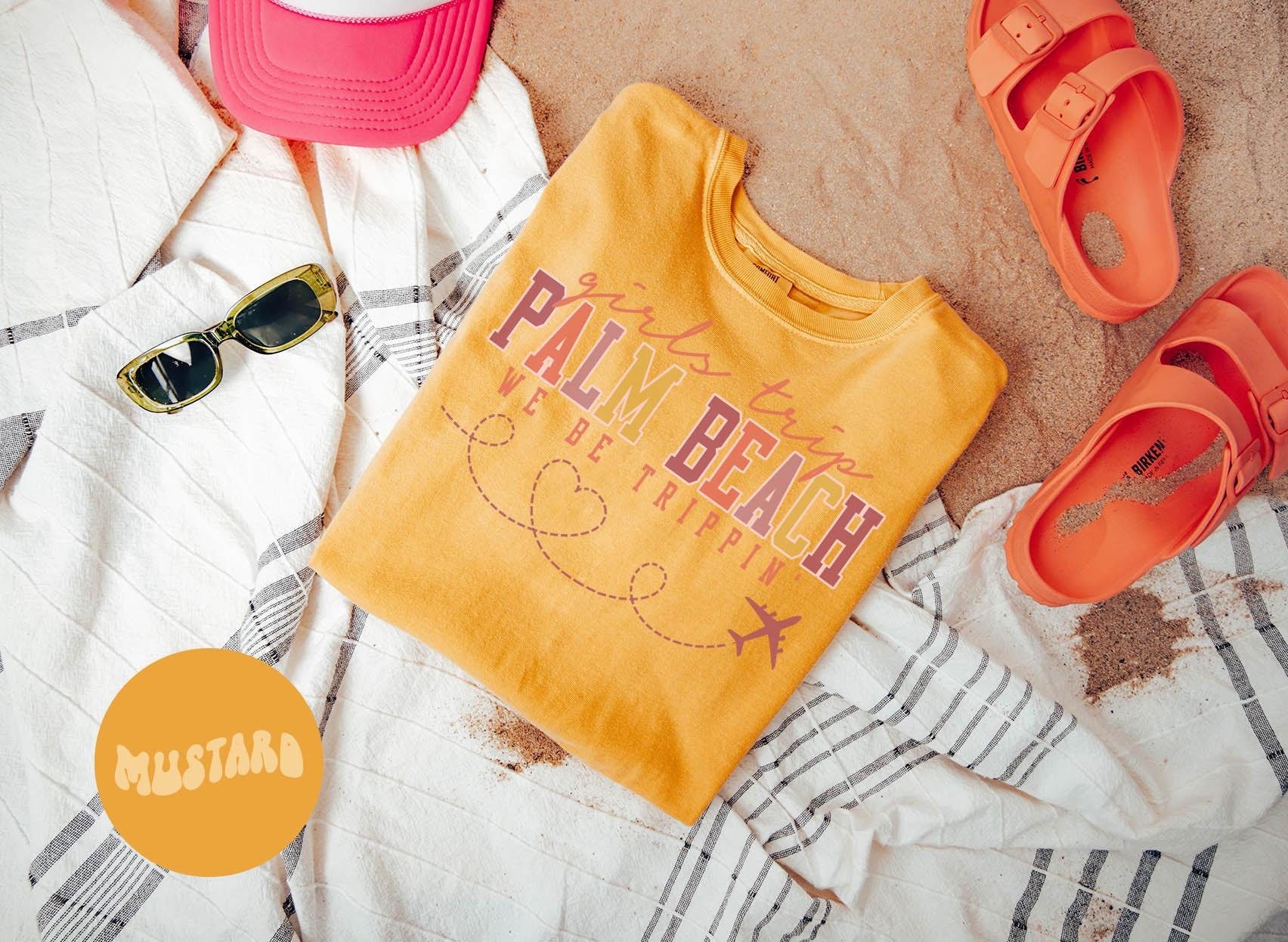Palm Beach Florida Shirt Girls Trip Tshirts Girls Trip Favors Shirts Vacation T Shirt Matching Group Tshirt Friends Trip Tee for Women Graphic Tee – Soft Feel · Top Pick For Any Outfit
