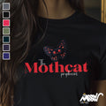 The Mothcat Prophecies T Shirt Gothic Cat and Moth Design Quirky Animal Lover Gift Graphic Tee – Warm & Stylish · High-Quality Print