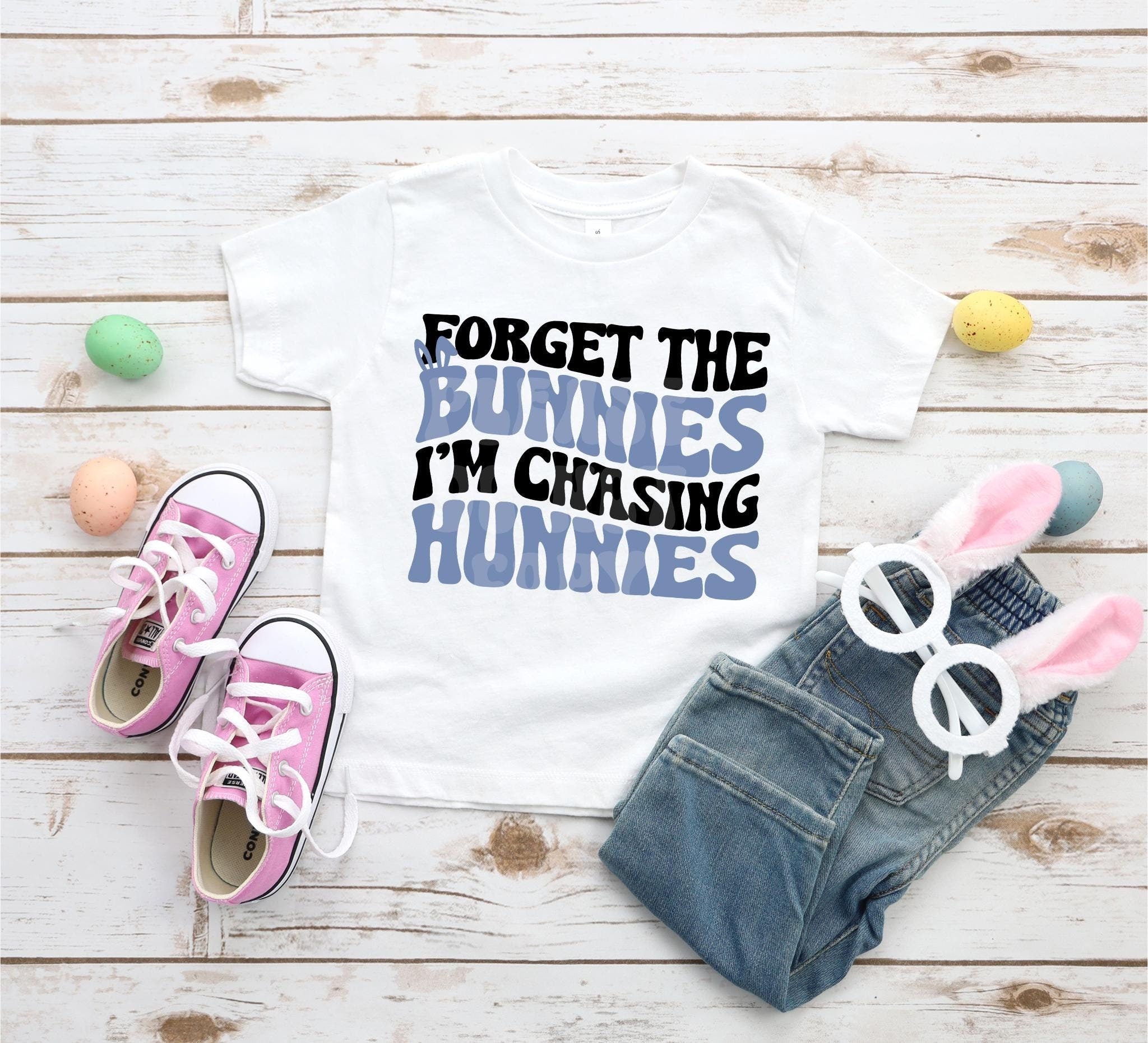 Forget the Bunnies I39m Chasing Hunnies ShirtEaster Youth Kids ShirtEaster Toddler Boy ShirtFunny Easter Gift Shirt Trendy easter shirt Graphic Tee – Premium Graphic · High-Quality Print