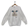 90s Tultex Sweatshirt Oversized Vintage 1990 Kitten Cat Kitty Sweater Jumper Pullover Crewneck White Size 2XL Sweatshirt – Easygoing Wear · Trending Graphic Apparel