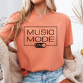 Music Mode On Shirt Music Teacher Gift Theatre Teacher Tee Fun Gift for Educators Graphic Tee – Soft Feel · Trending Graphic Apparel