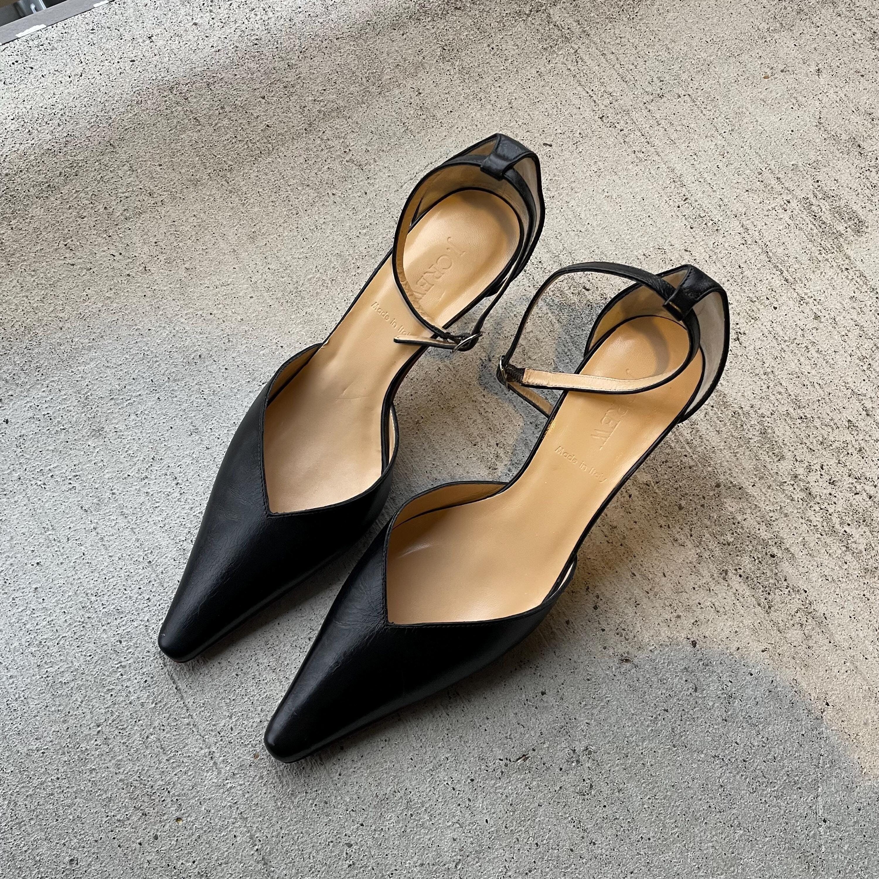 J CREW black leather kitten heels made in Italy size US 75 Graphic Tee – Easygoing Wear · High-Quality Print