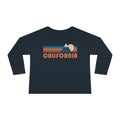 California Toddler Long Sleeve Shirt Retro Mountain Unisex Toddler California T Shirt Personalization Available Graphic Tee – Fan Favorite · Top Pick For Any Outfit