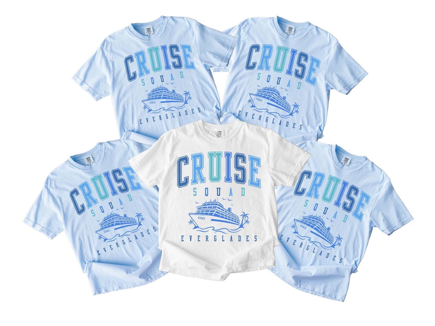 Everglades Cruise Squad Shirts Family Cruise Trip Shirts Girls Trip Cruise Friends Cruise Family Vacation Tee Matching Cruise Tshirts Graphic Tee – Soft Feel · High-Quality Print