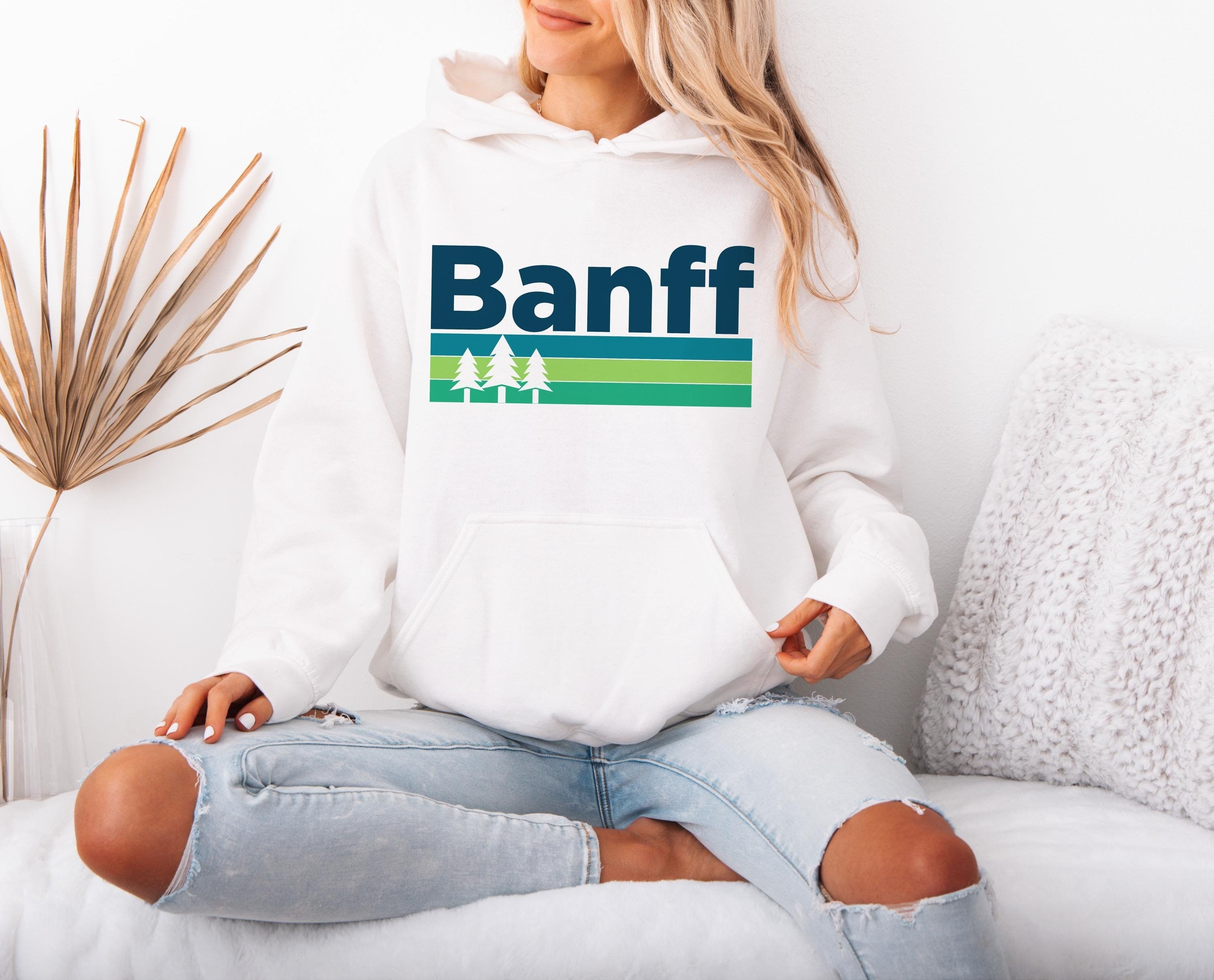 Banff Hoodie Retro Camping Unisex Banff Alberta Canada HoodieSweatshirt Personalization Available Hoodie – Aesthetic Look · Great Gift For Fans