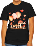 Valentines Mushroom T shirt Valentines Day Hearts Unisex Tee Love Mushroom Shirt Soft Tee Valentines T shirt Gift For Her Graphic Tee – Cozy Vibes · Top Pick For Any Outfit
