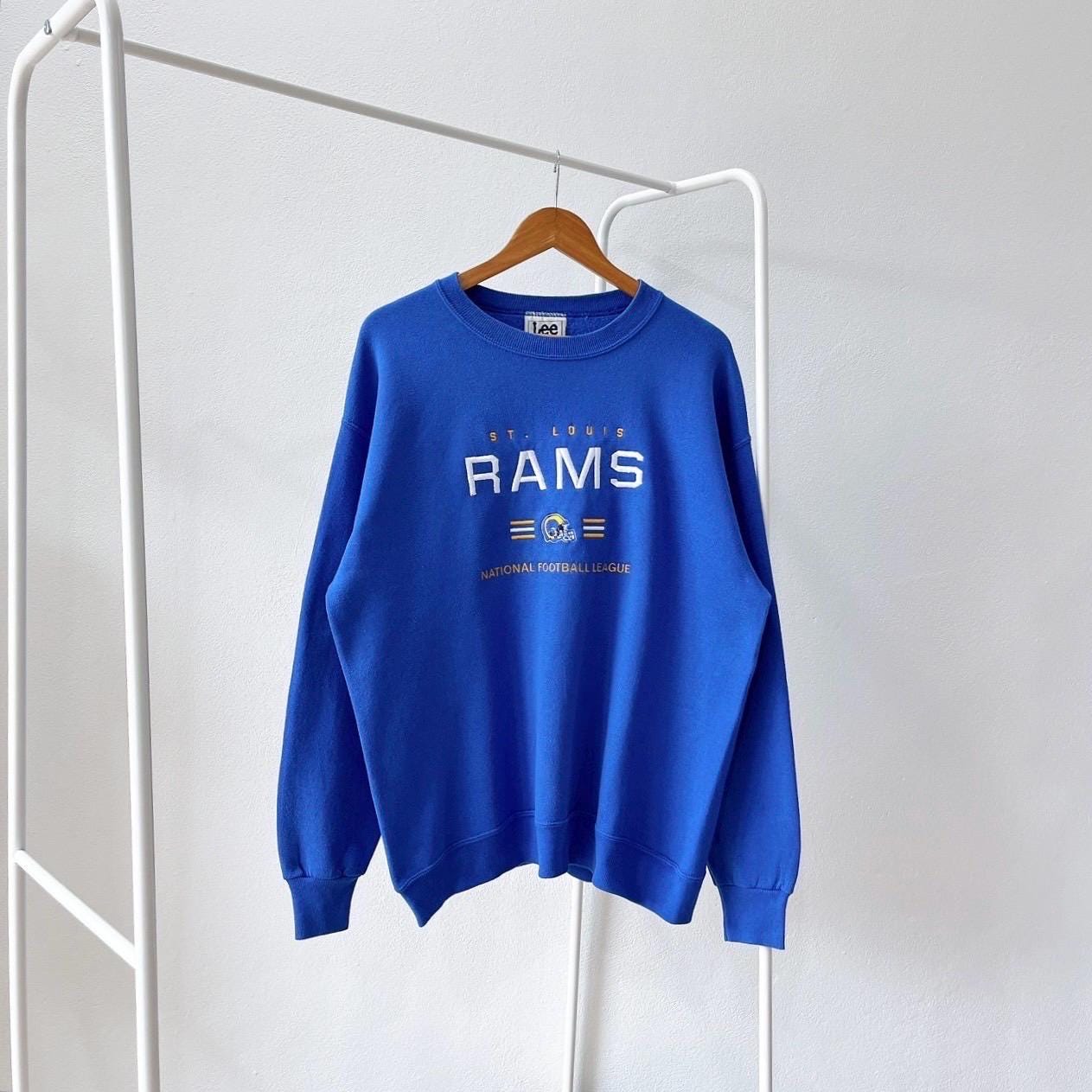 Vintage 90s ST Louis Rams football Lee sport blue sweatshirt L Sweatshirt – Everyday Comfort · Must-Have Style