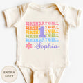 Personalized 1st Birthday Bodysuit Girl First Birthday Bodysuit Baby Clothes First Birthday Shirt Girl Baby Bodysuit Cute One Year Girl Tee Graphic Tee – Aesthetic Look · Great Gift For Fans
