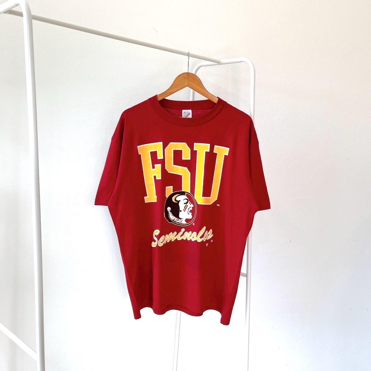 90s Florida State FSU Seminoles Jerzees red t shirt XL Graphic Tee – Fan Favorite · Must-Have Style