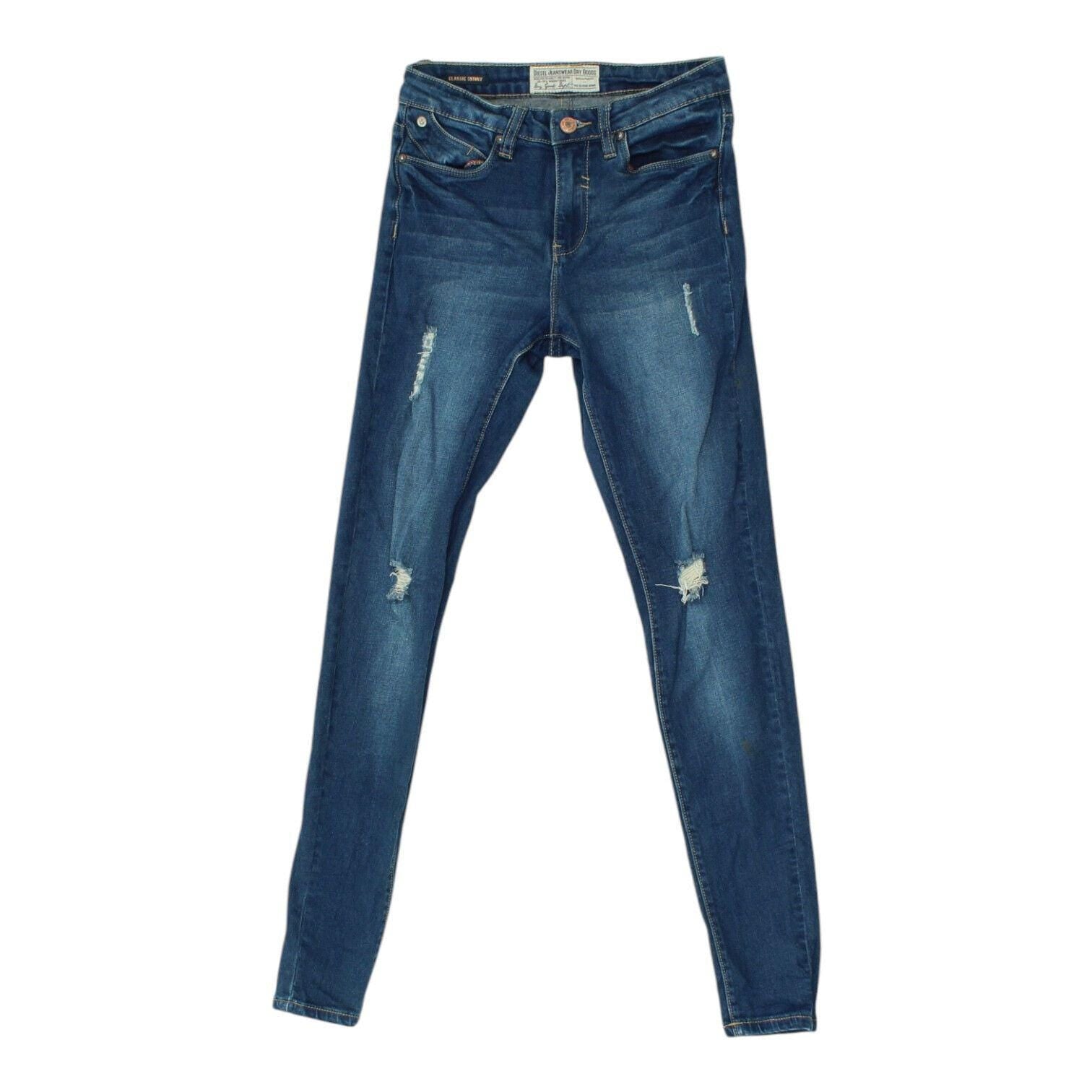 Diesel Womens Blue Distressed Classic Skinny Jeans Vintage Designer Denim VTG Graphic Tee – Soft Feel · Great Gift For Fans