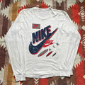 Vintage 90s Nike Air Distressed Long Sleeve Sportswear Shirt Graphic Tee – Aesthetic Look · Must-Have Style