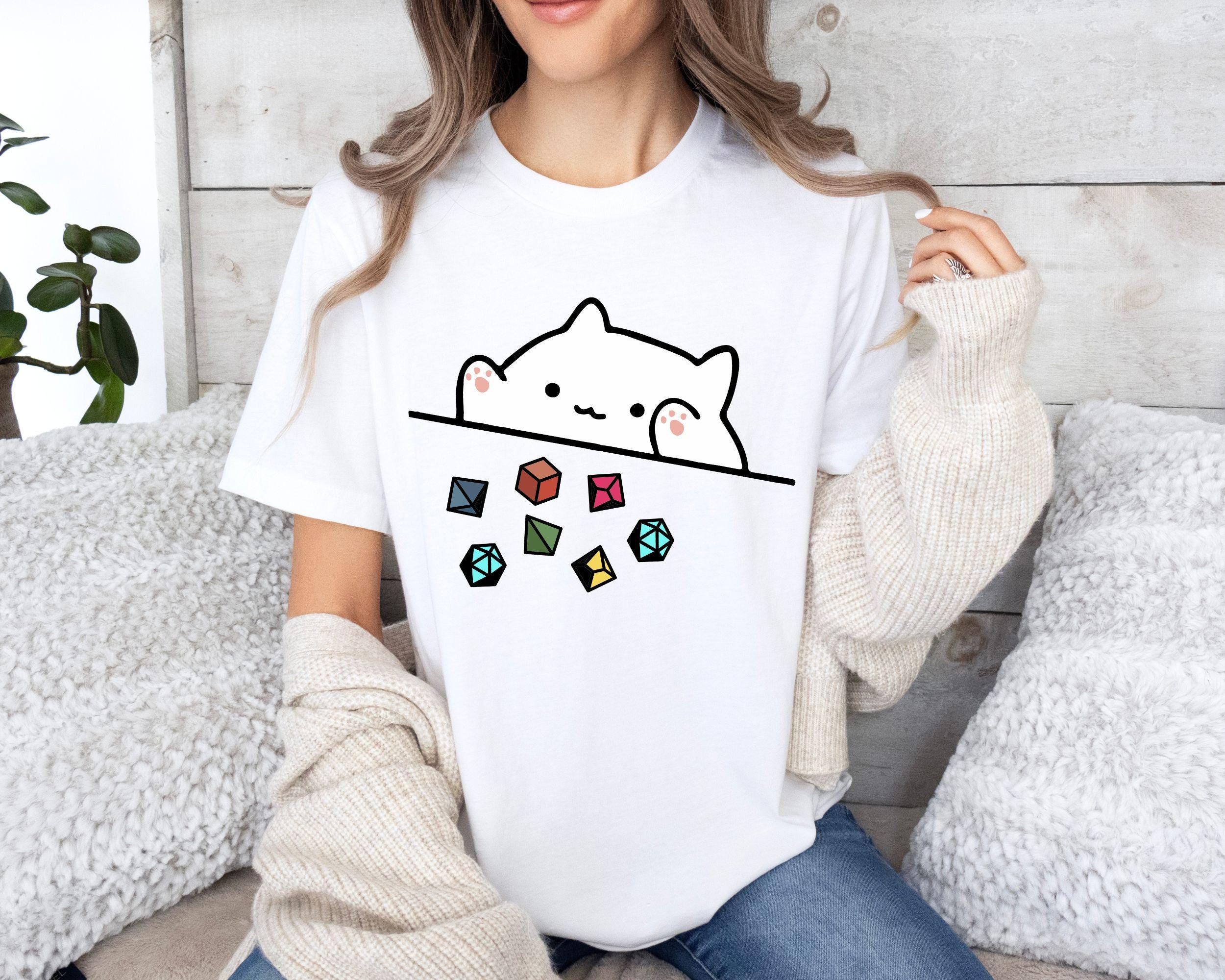 Cat Throwing Dice Shirt Cute Cat Sweatshirt Tabletop RPG Tabletop Games RPG Tee Role Playing Game Shirt Dungeon Master Tee Sweatshirt – Easygoing Wear · Trending Graphic Apparel