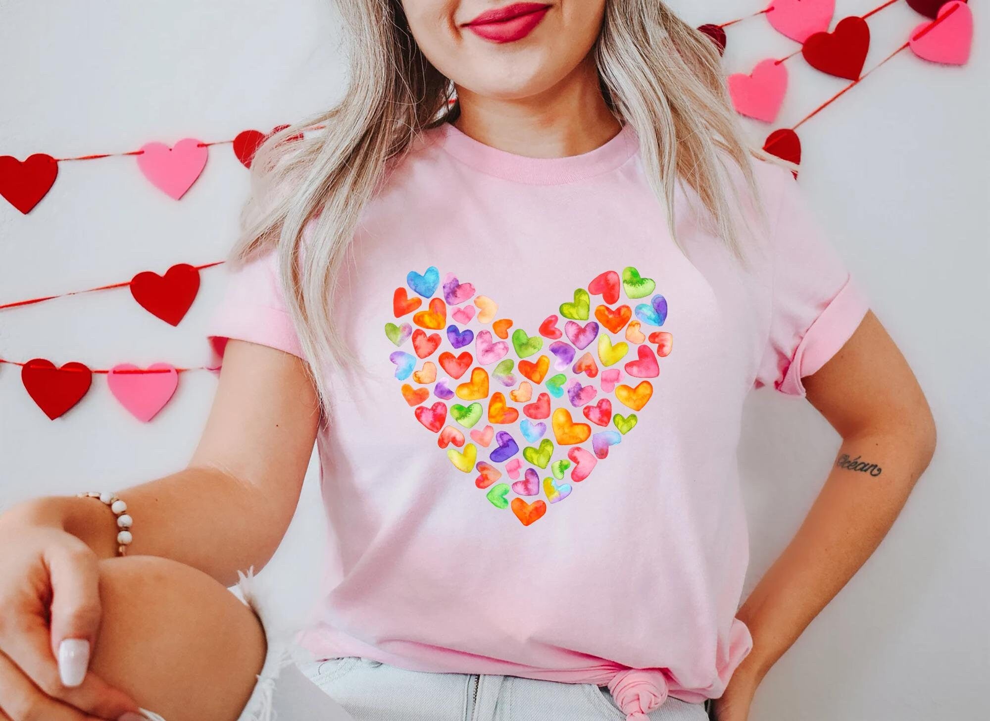 Watercolor Heart Shirt Heart Graphic Valentine39s Day Heart Tee Valentines Day Graphic Shirt Shirt With Heart be mine Graphic Tee – Easygoing Wear · Trending Graphic Apparel