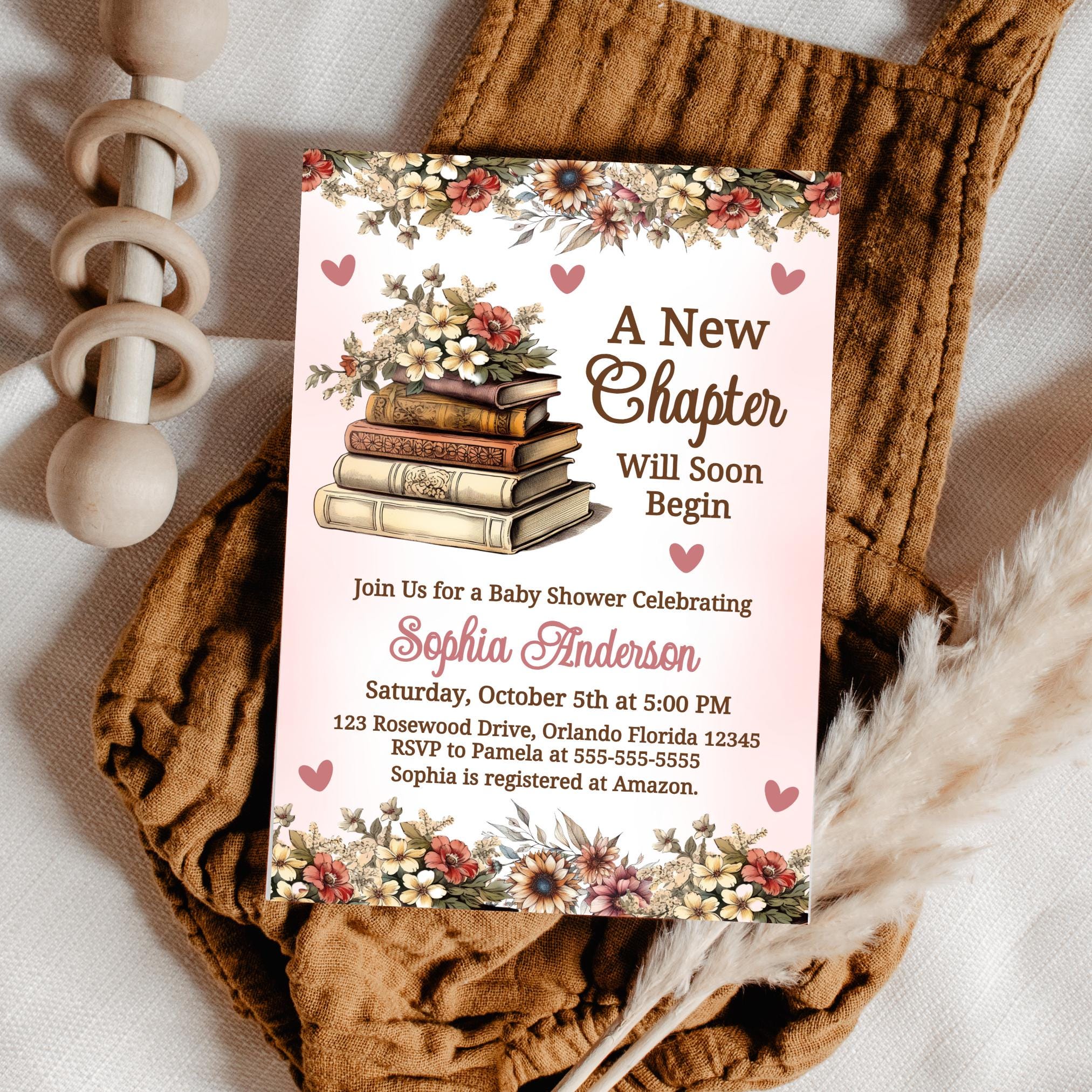 A New Chapter Will Soon Begin Baby Shower Invitation Books Baby Shower Vintage Book Invite Library Baby Shower Book Theme Shower STK1 Graphic Tee – Premium Graphic · Perfect For Daily Wear