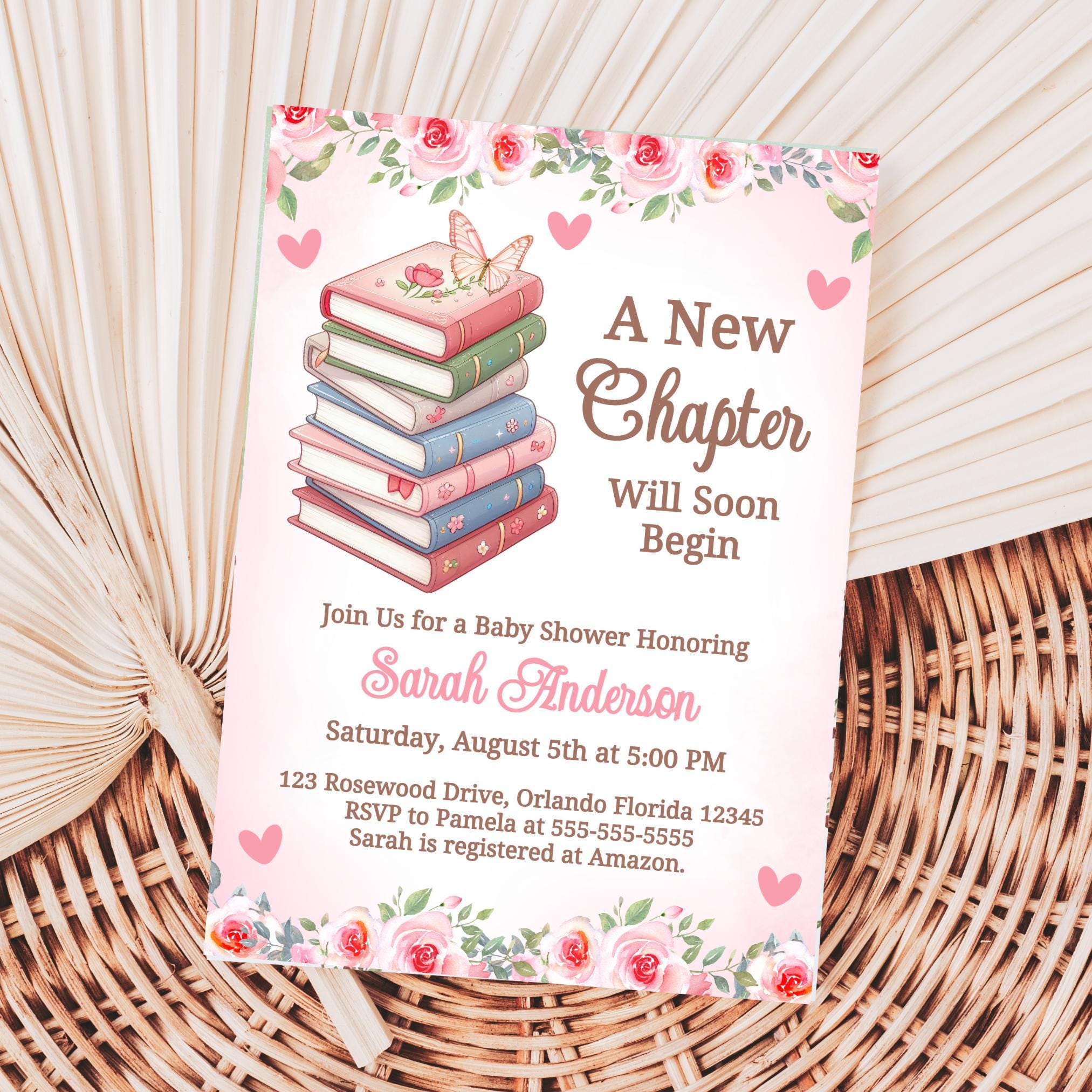 A New Chapter Will Soon Begin Baby Shower Invitation Books Baby Shower Girl Baby Shower Invite Library Baby Shower Book Theme Shower STK2 Graphic Tee – Warm & Stylish · High-Quality Print