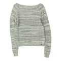 Diesel Womens Grey Wide Neck Knit Jumper Vintage High End Designer Sweater VTG Graphic Tee – Easygoing Wear · High-Quality Print
