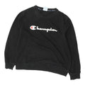 Champion Spell Out Logo Mens Black Sweatshirt Casual Streetwear Sportswear VTG Sweatshirt – Bold Style · Must-Have Style