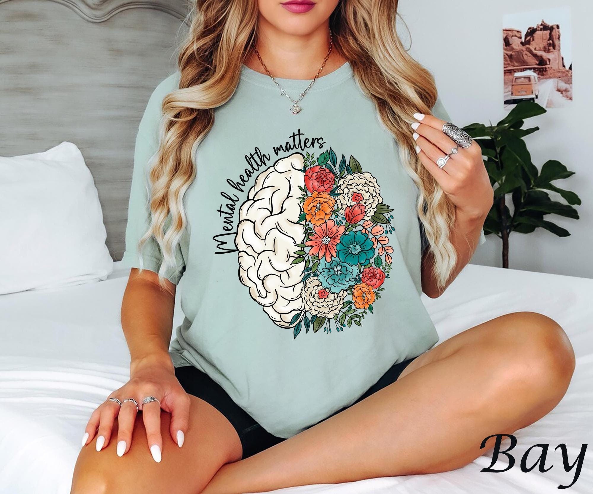 Mental Health Matters Shirt Mental Health Awareness Tee Anxiety Support T shirt Recreational Therapy Shirt Mental Health Gift for Women Men Graphic Tee – Cozy Vibes · Perfect For Daily Wear