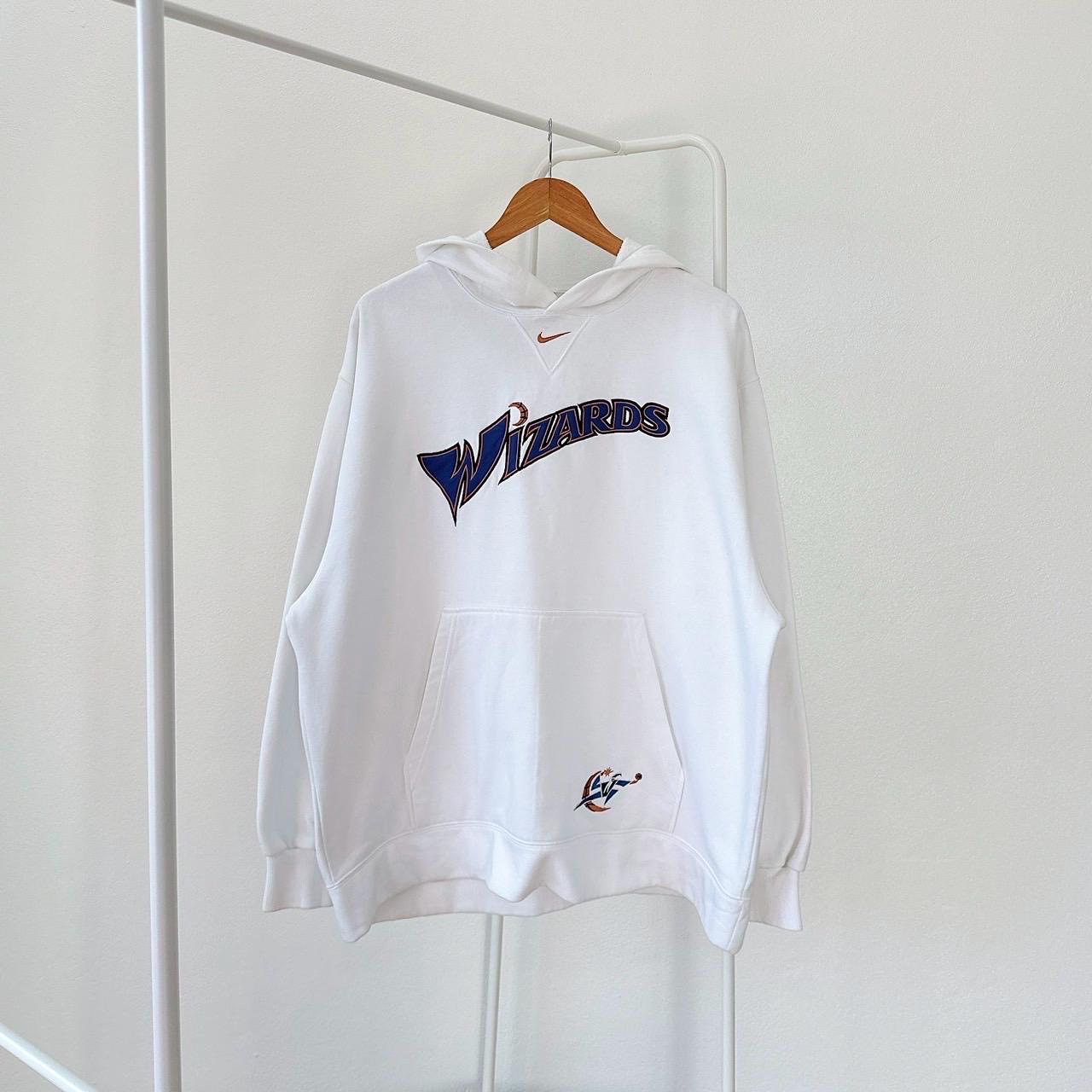 Vintage 00s Washington Wizards NBA basketball Nike white hoodie L Hoodie – Everyday Comfort · Top Pick For Any Outfit