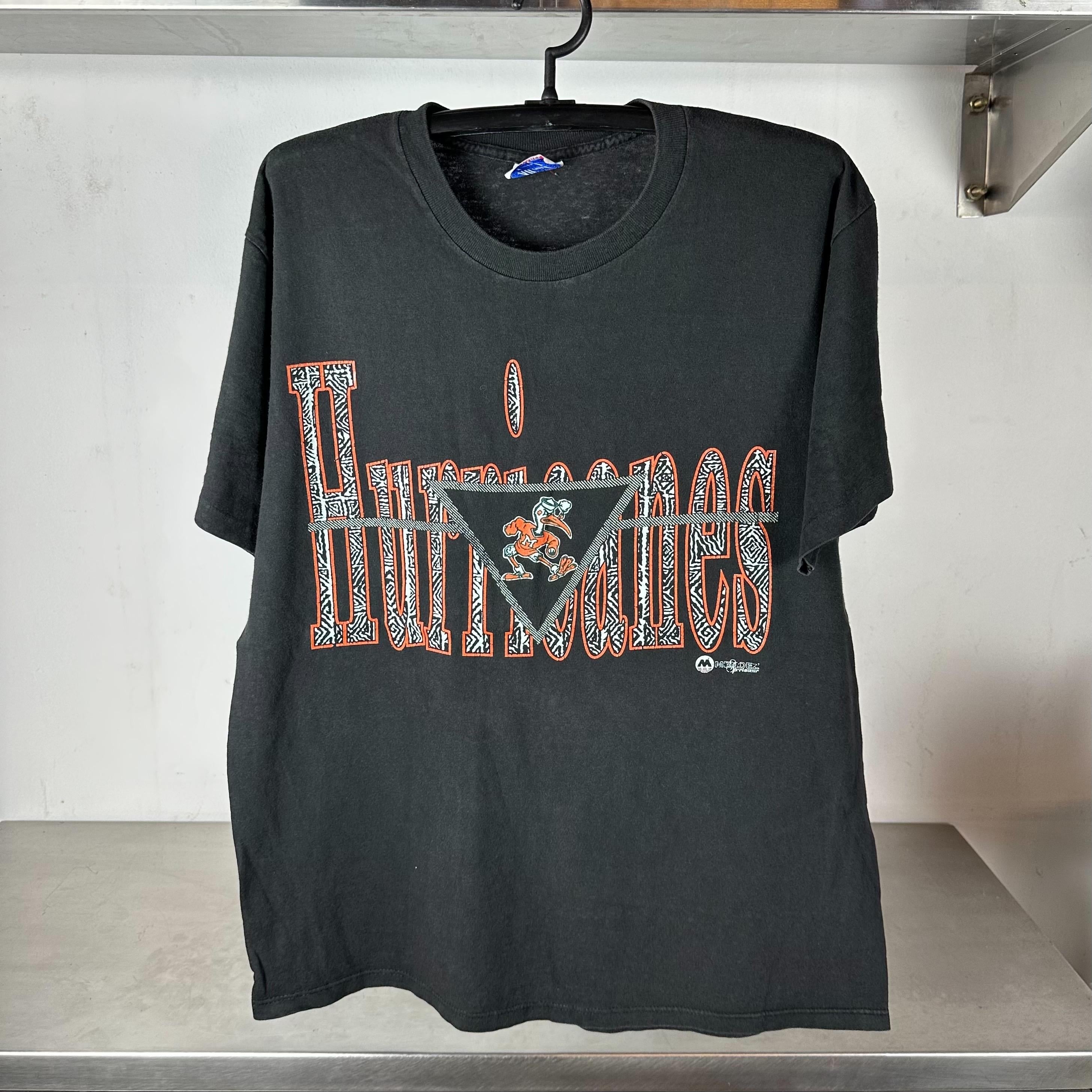 Vintage 90s University of Miami Hurricanes NCAA single stitch T shirt Vintage NCAA Tshirts Vintage Sports Tshirts Miami Hurricanes Tshirt Graphic Tee – Everyday Comfort · High-Quality Print