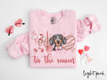 Dachshund Dog Valentine39s Day Sweatshirt Valentines Dachshund Gifts Dog Mom Crewneck Shirt Long Sleeve Sweatshirt – Fan Favorite · Top Pick For Any Outfit