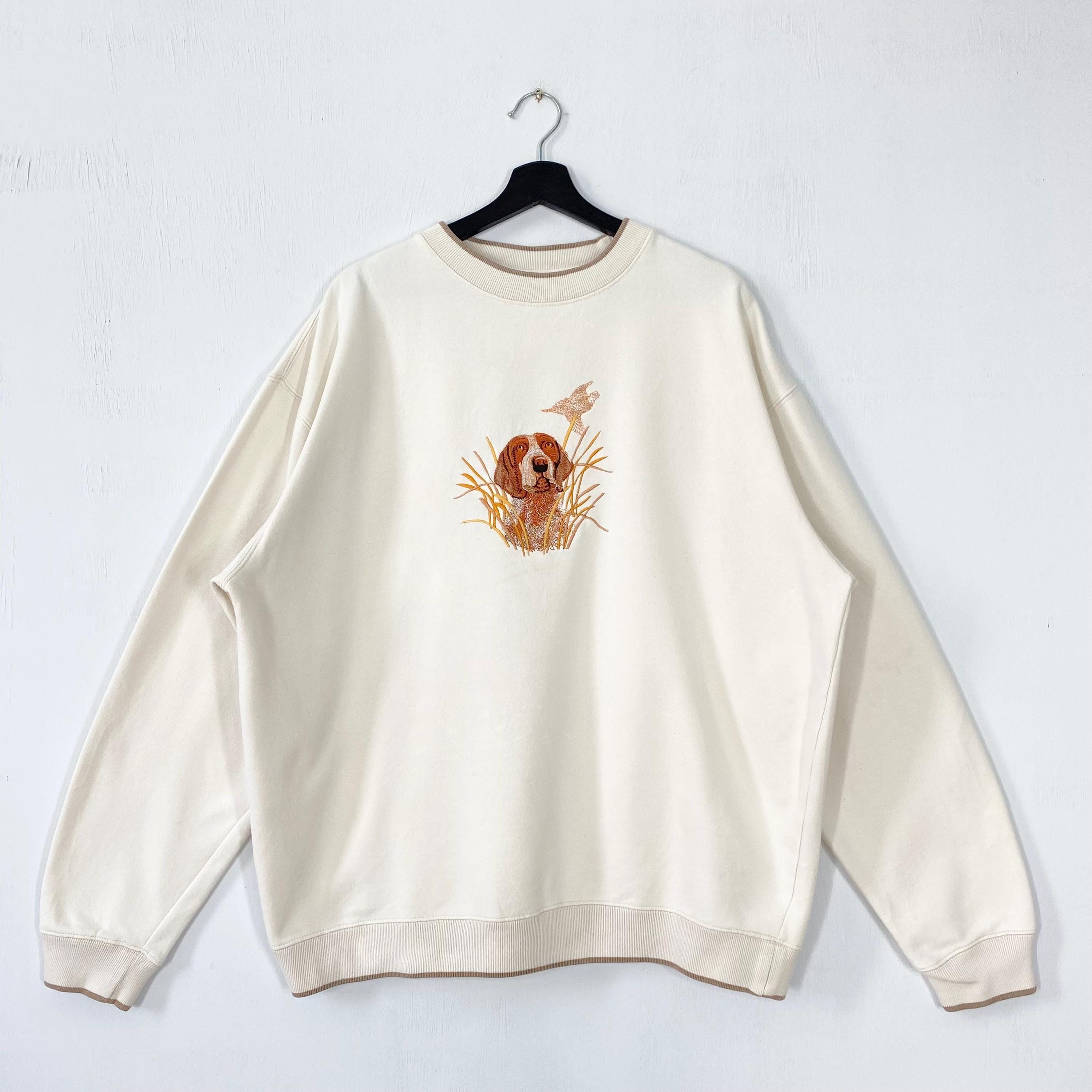Vintage Outdoor Outfitters Sweatshirt Dog Crewneck Ducks Sweater Pullover National Wildlife Dog Ducks Unlimited Embroidered Logo XLarge Sweatshirt – Everyday Comfort · Must-Have Style