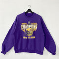 Vintage Louisiana State University Sweatshirt Louisiana State Crewneck Louisiana State Sweater Pullover LSU Tigers Print Logo Purple Small Sweatshirt – Cozy Vibes · Perfect For Daily Wear